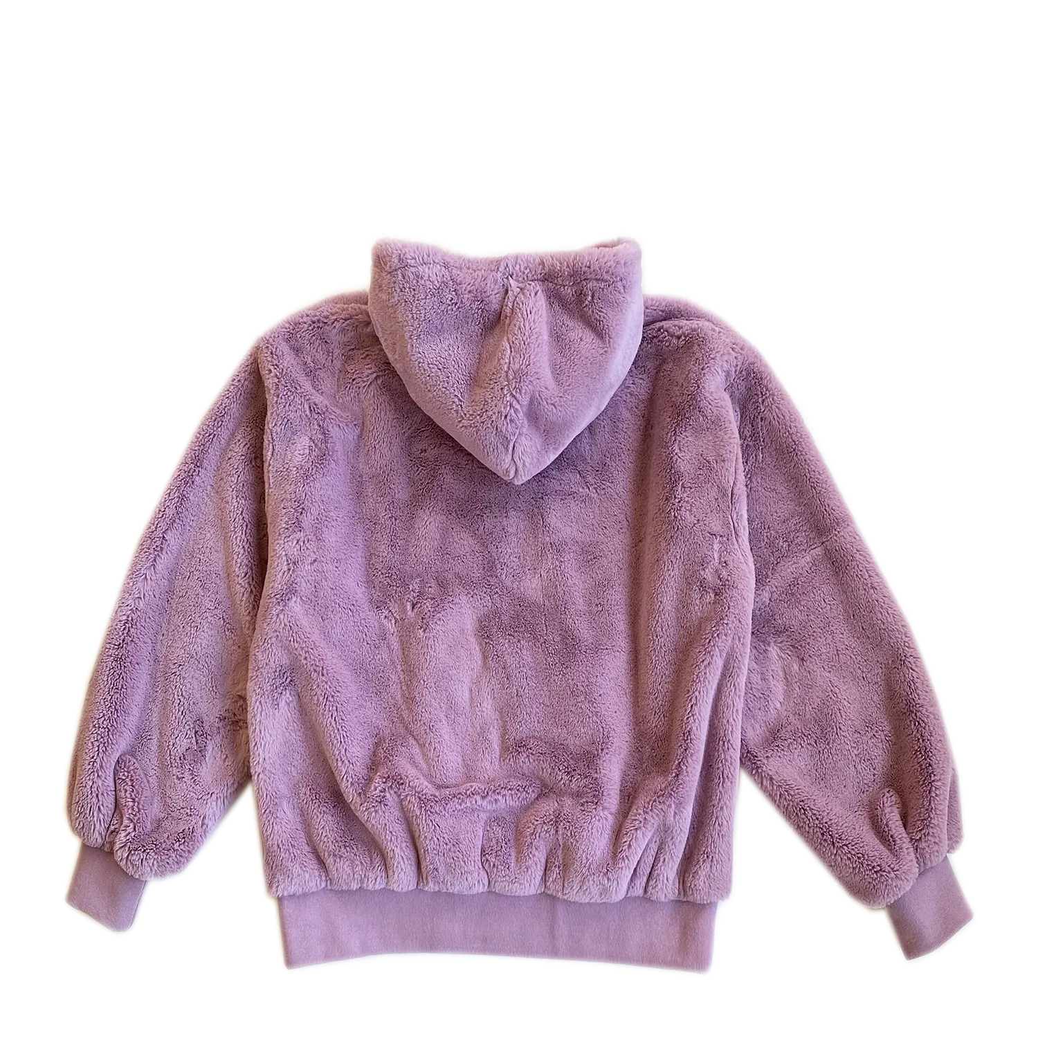 100% Recycled Teddy Hoodie - Lavender