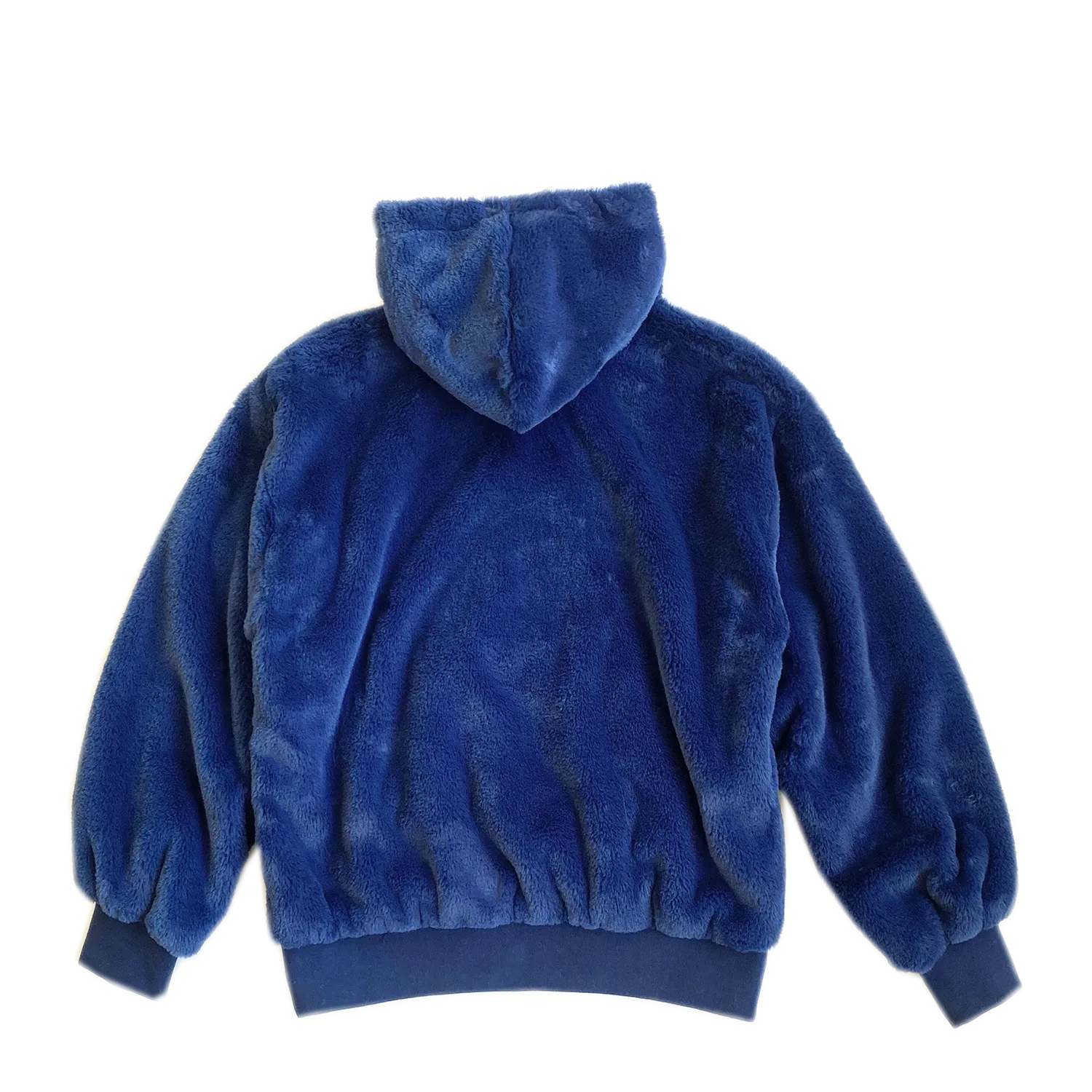 100% Recycled Teddy Hoodie - Marine Blue