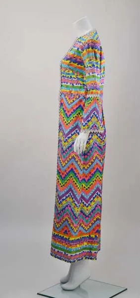 1960s Lilly Pulitzer Bold Print Kaftan