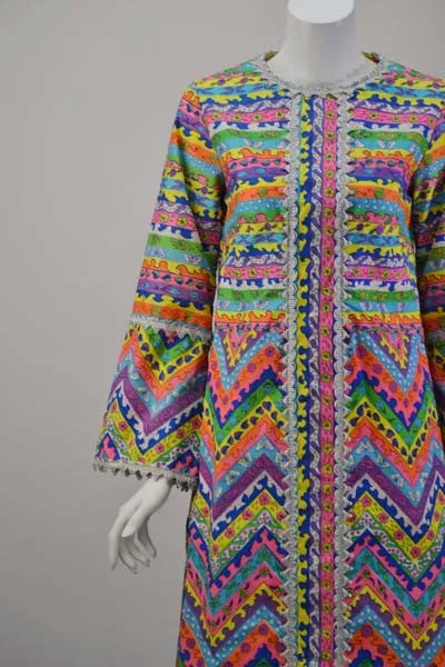 1960s Lilly Pulitzer Bold Print Kaftan