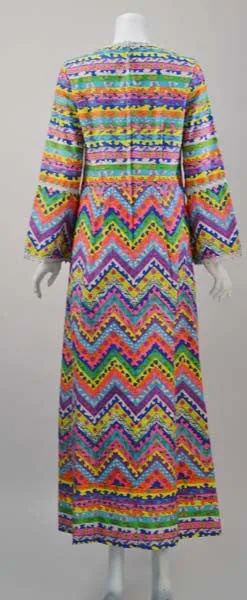 1960s Lilly Pulitzer Bold Print Kaftan