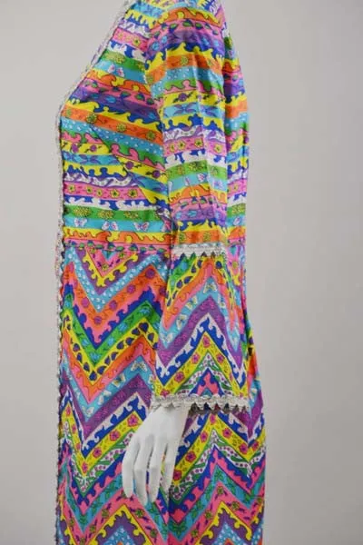 1960s Lilly Pulitzer Bold Print Kaftan