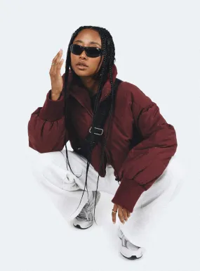 Abe Puffer Jacket Burgundy