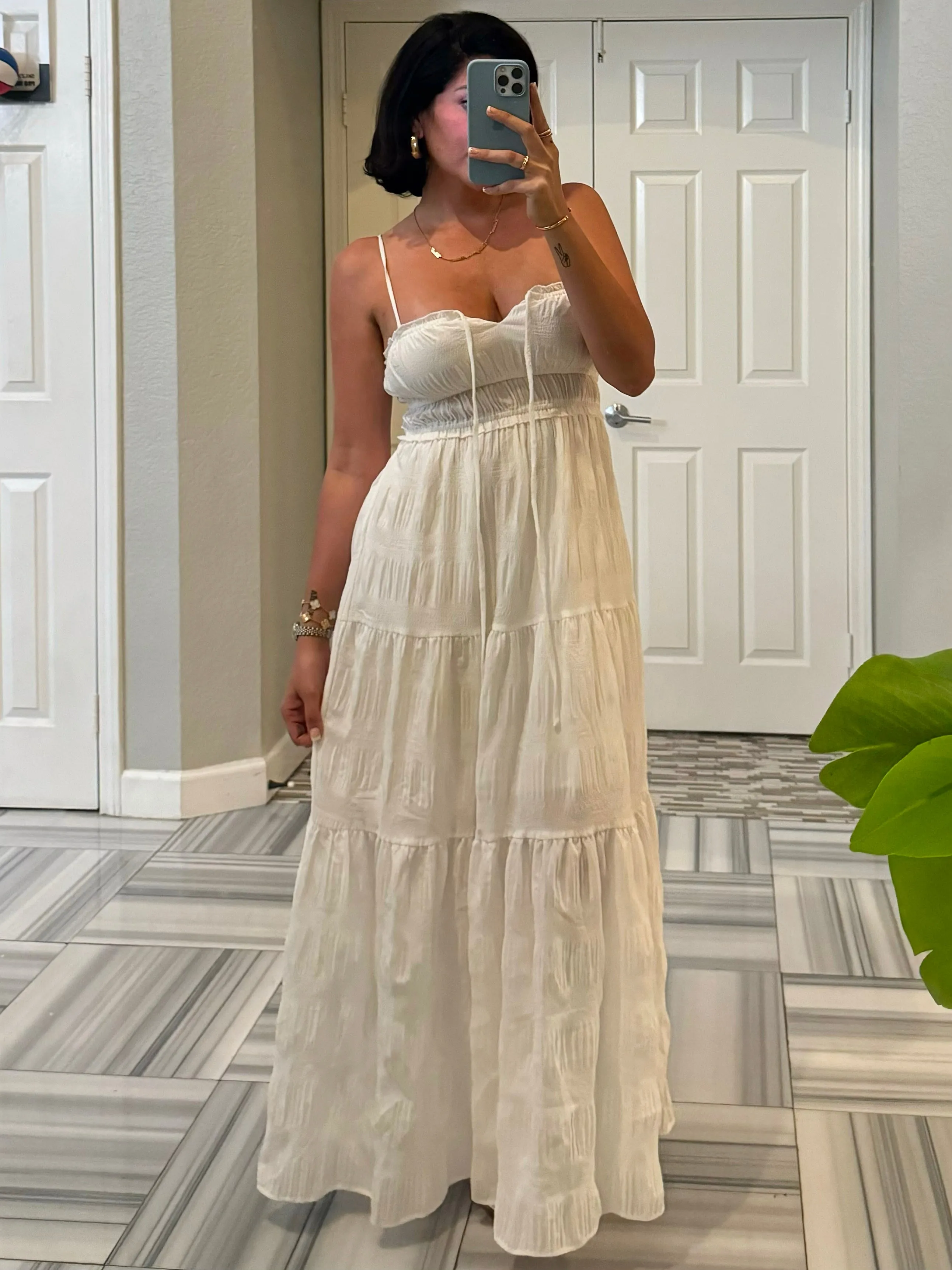 Amari Maxi Dress (White)