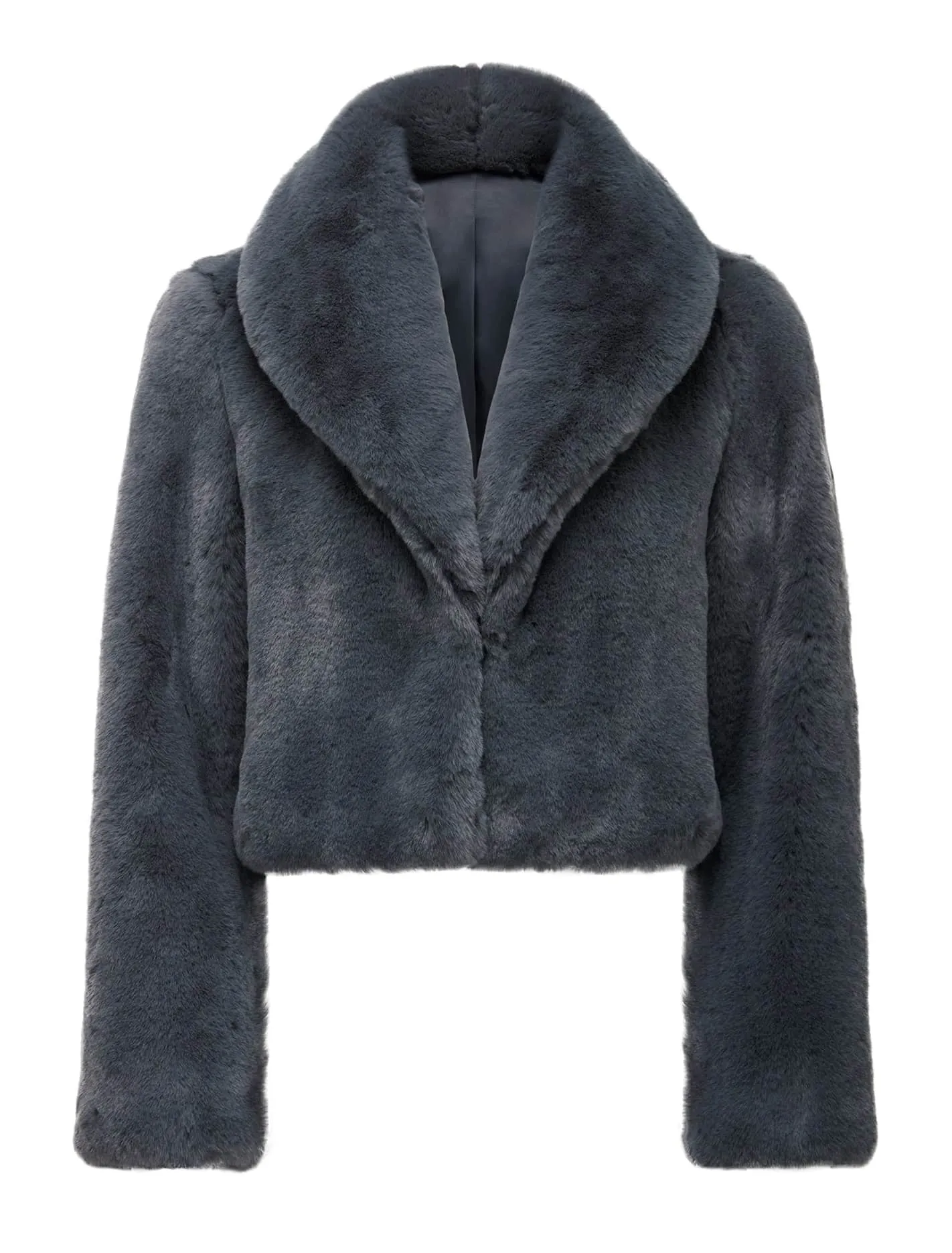 Amera Crop Faux Fur Coat