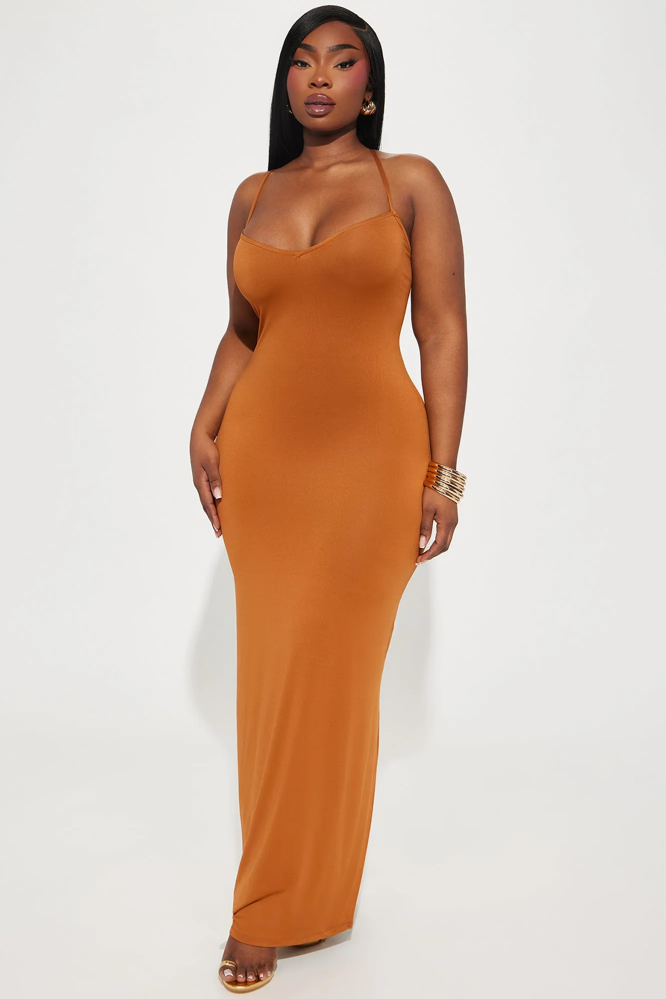 Annie Maxi Dress - Brown