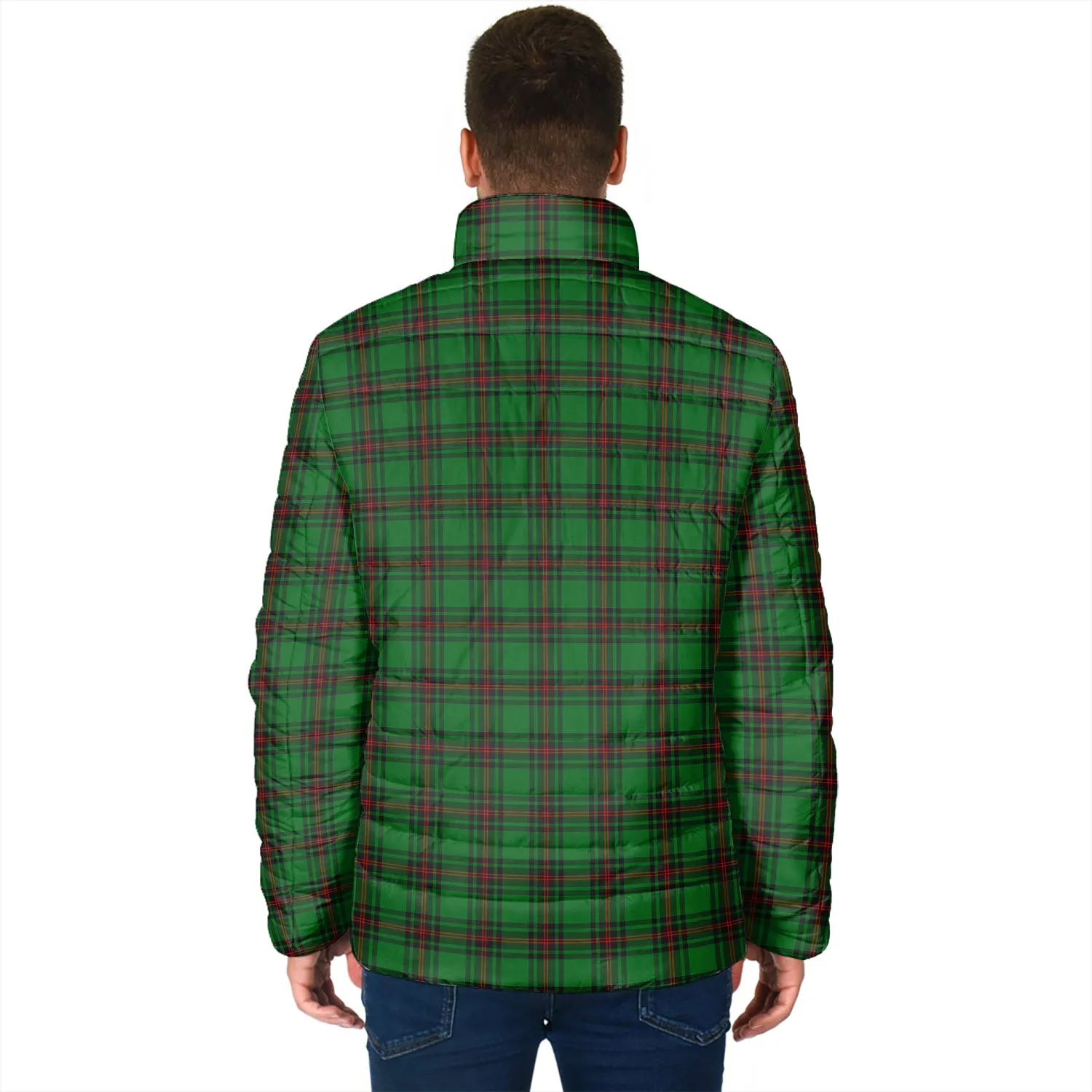 Anstruther Tartan Padded Jacket with Family Crest