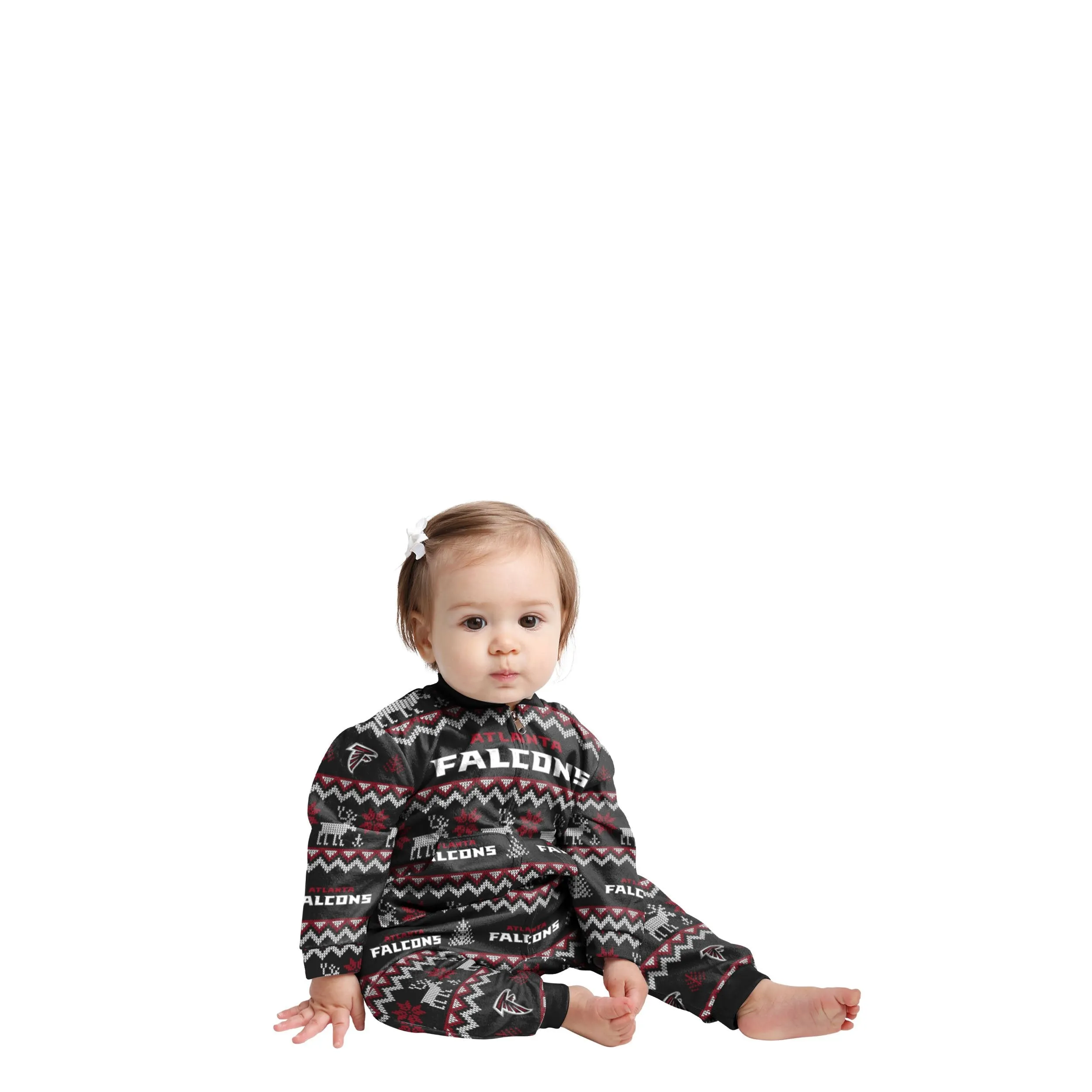 Atlanta Falcons NFL Ugly Pattern Family Holiday Pajamas