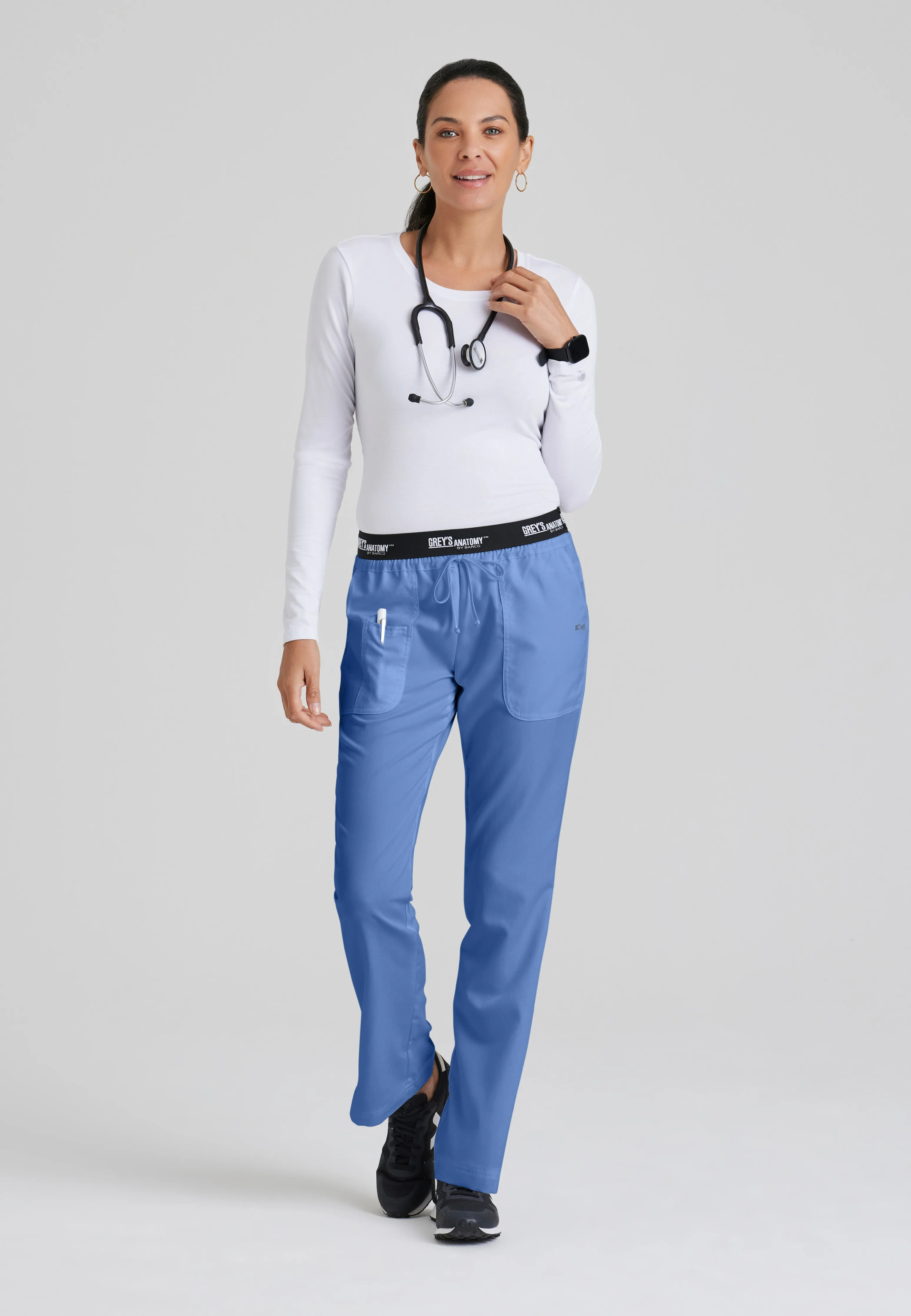 Aubrey 3-Pocket Low-Rise Flared Leg Scrub Pant