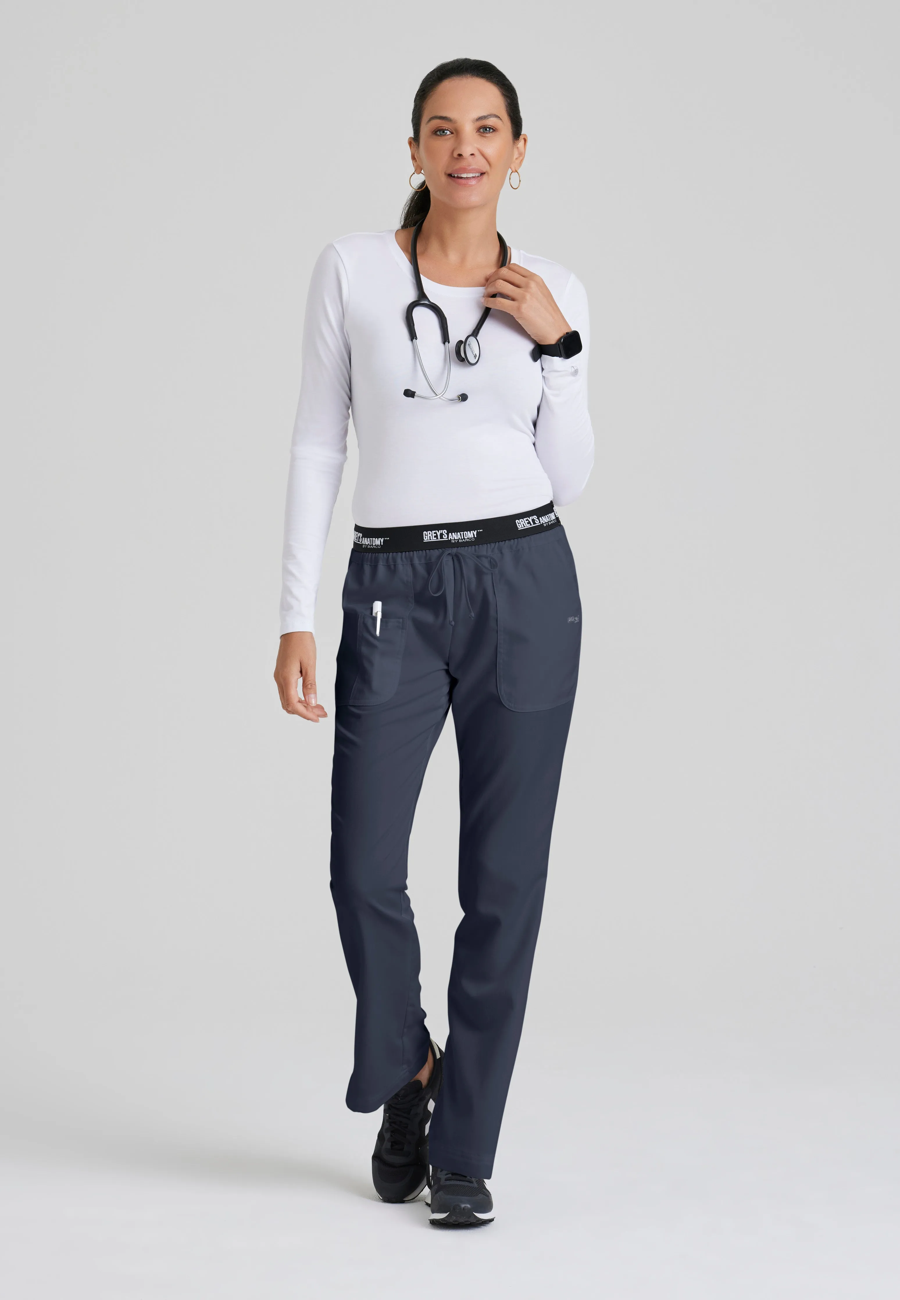 Aubrey 3-Pocket Low-Rise Flared Leg Scrub Pant