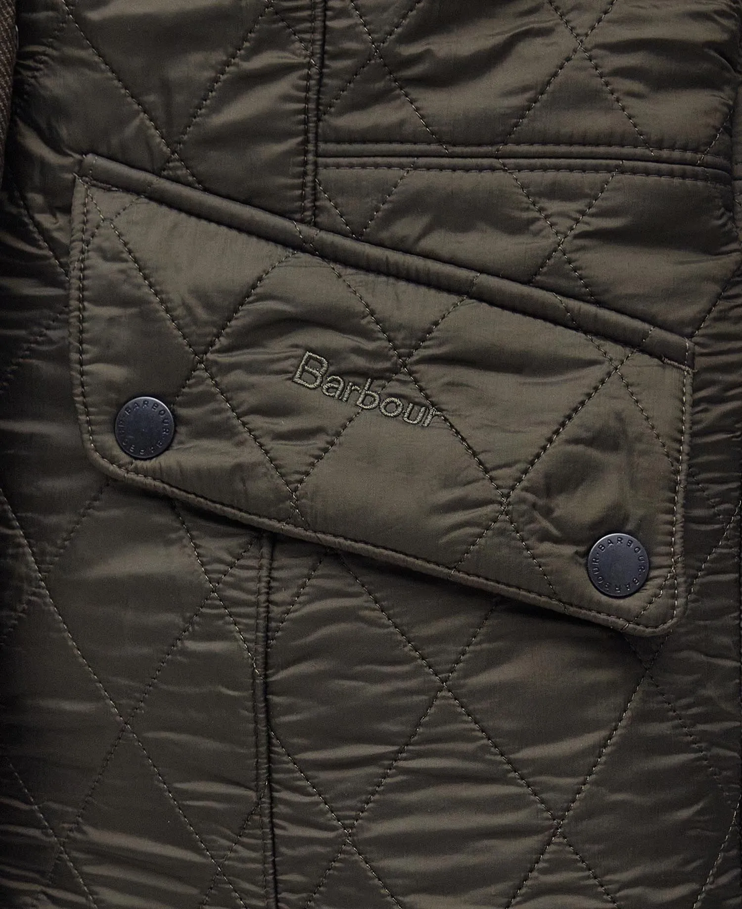 Barbour Cavalry Polarquilt Jacket Dark Olive