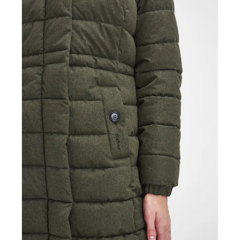 Barbour Clarence Puffer Ladies Jacket - Olive