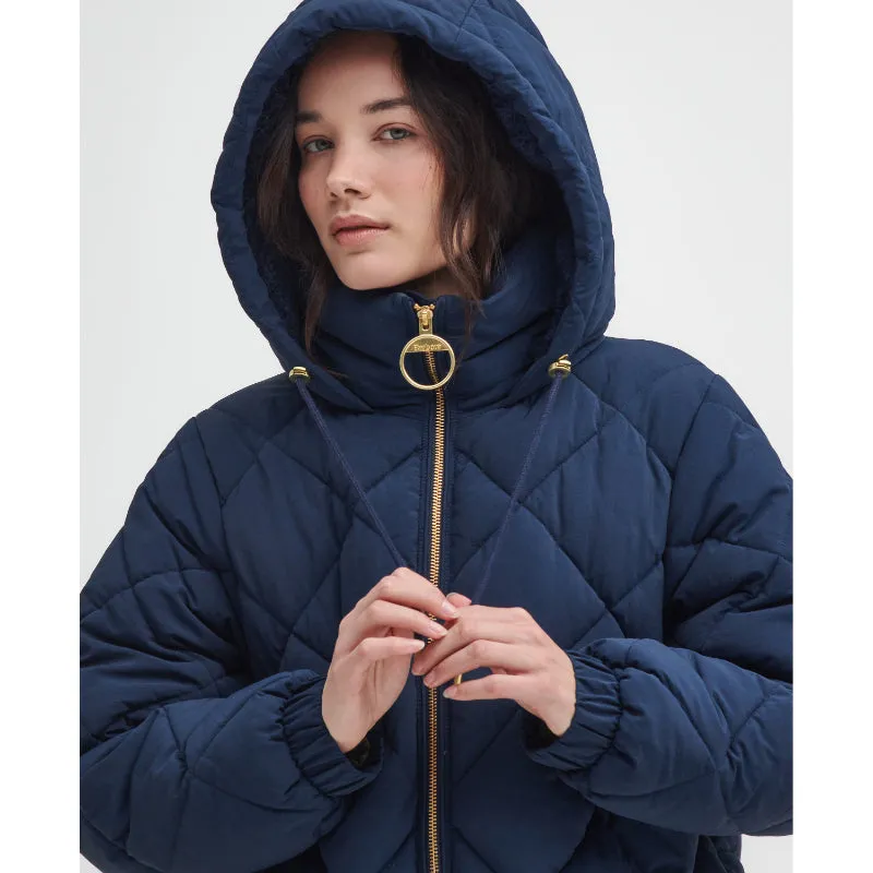 Barbour Kirkton Ladies Puffer Jacket - Navy/Classic