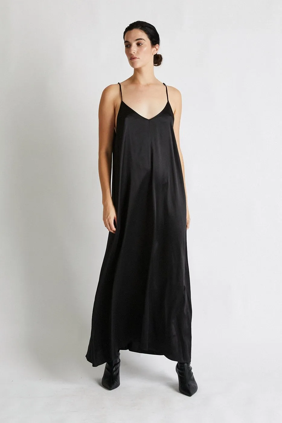   Beryll Julie Silk Maxi Dress | Black