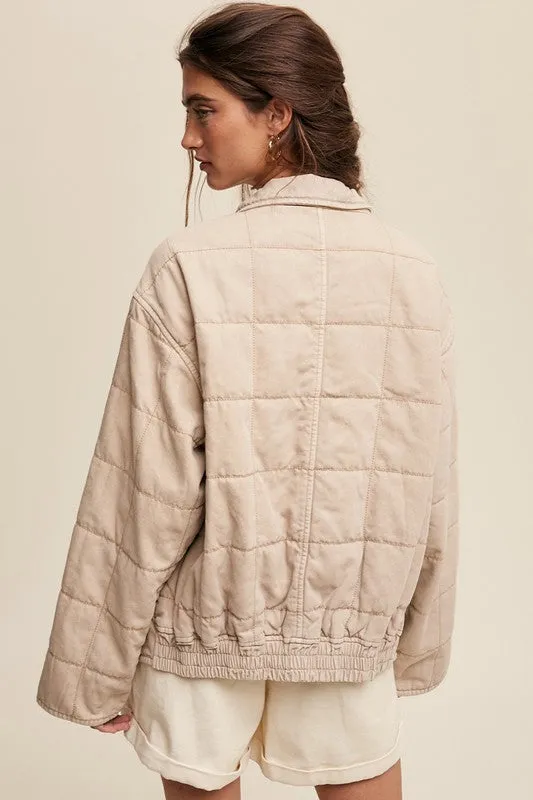 Birdie Quilted Denim Jacket