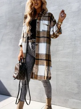 Black and White Buffalo Plaid Shacket