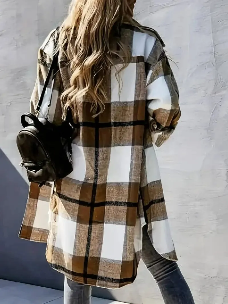 Black and White Buffalo Plaid Shacket