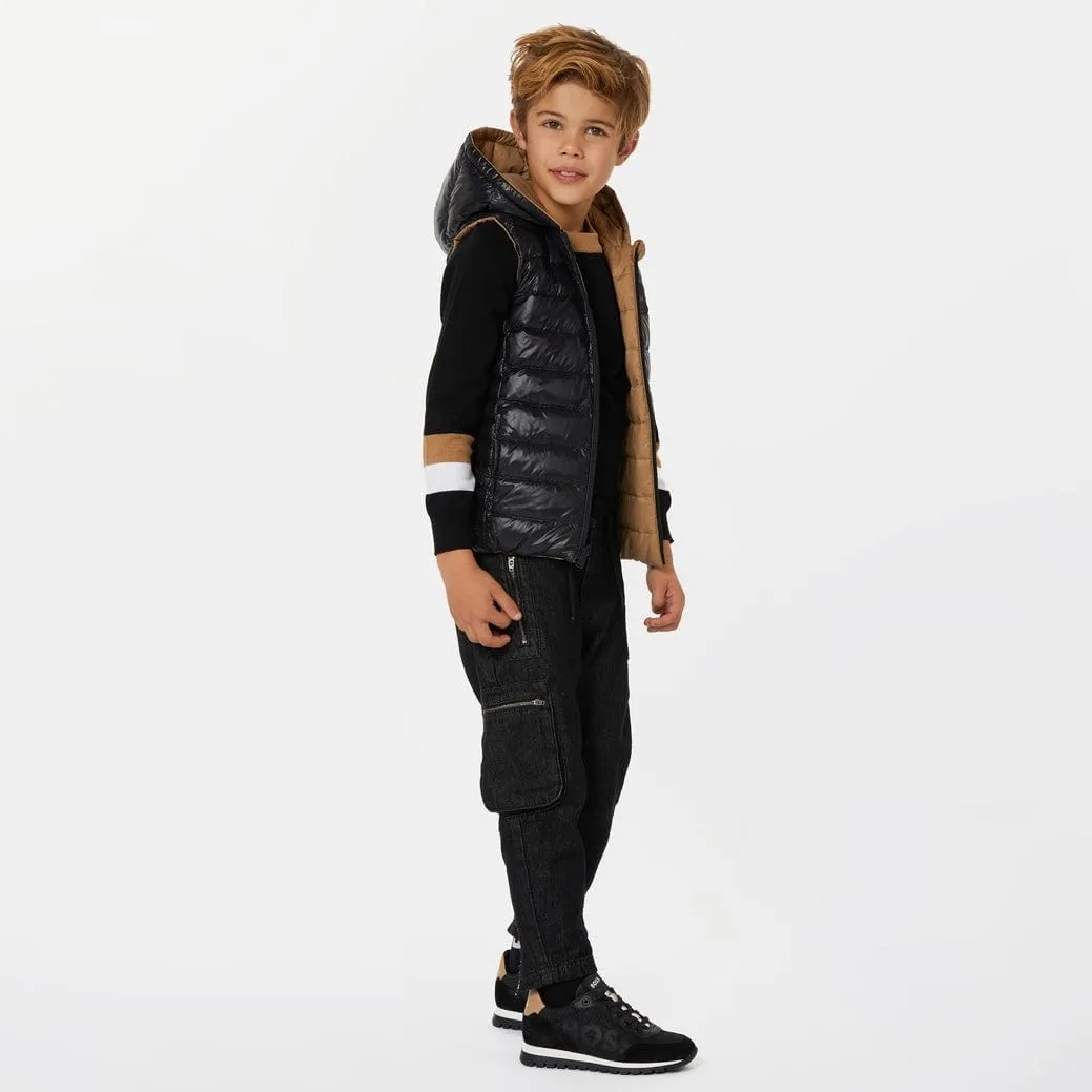 BOSS - Mini Me Reversible Gillet - Black