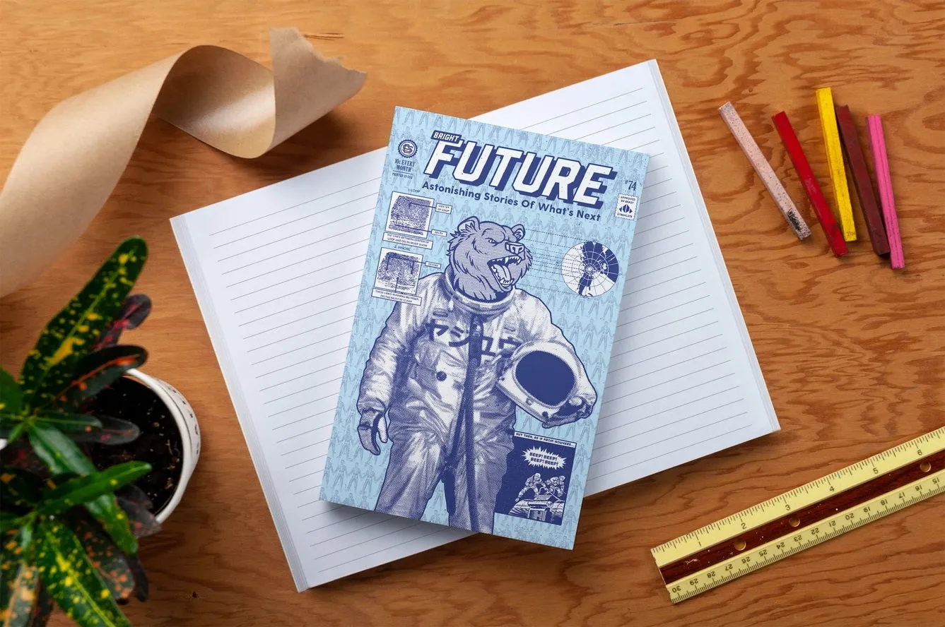 Bright Future Bear Notebook