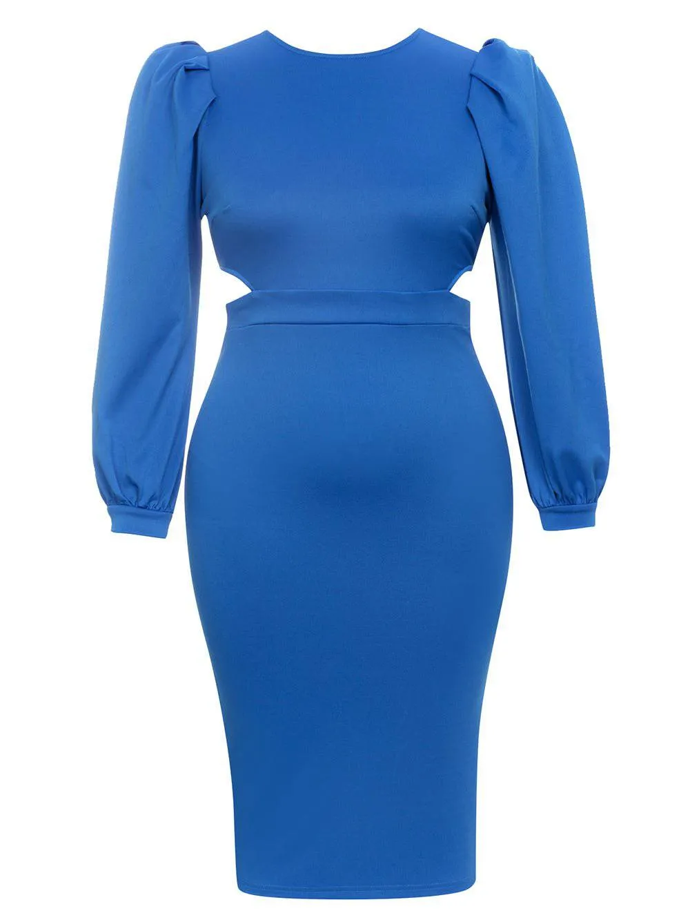 Cara Round Neck Cut Out Midi Dress