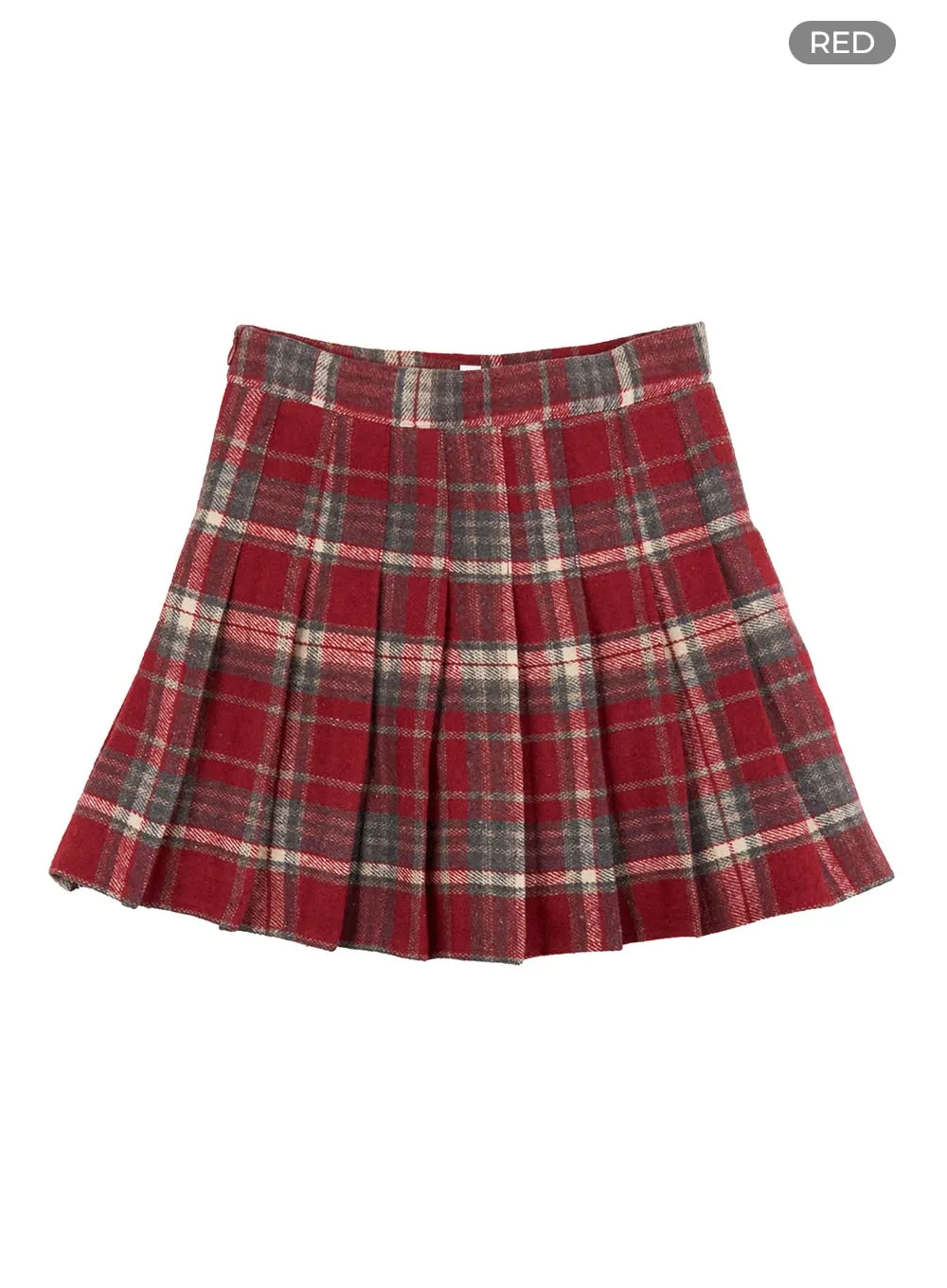 Checkered Pleated Tennis Mini Skirt OO416