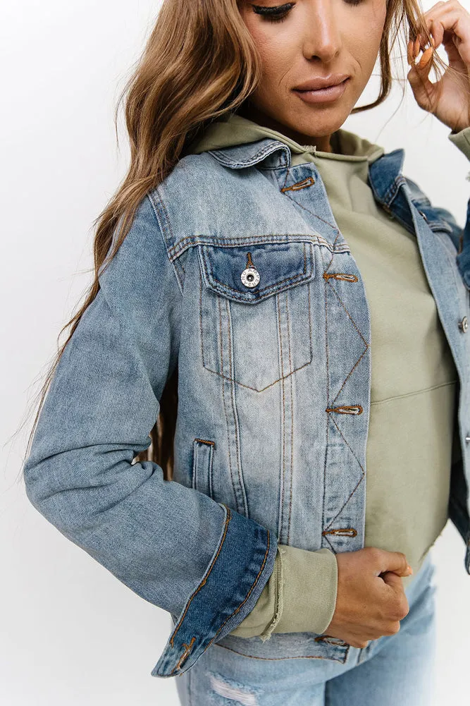 Classic Denim Jacket in Light Wash by Ampersand Avenue