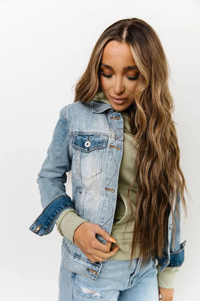 Classic Denim Jacket in Light Wash by Ampersand Avenue