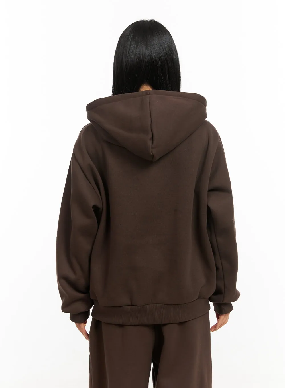 Comfy Patch Zip-Up Hoodie CD404