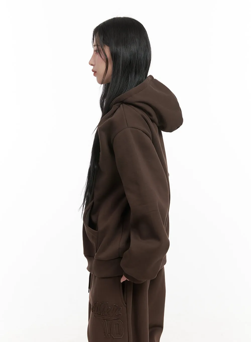 Comfy Patch Zip-Up Hoodie CD404