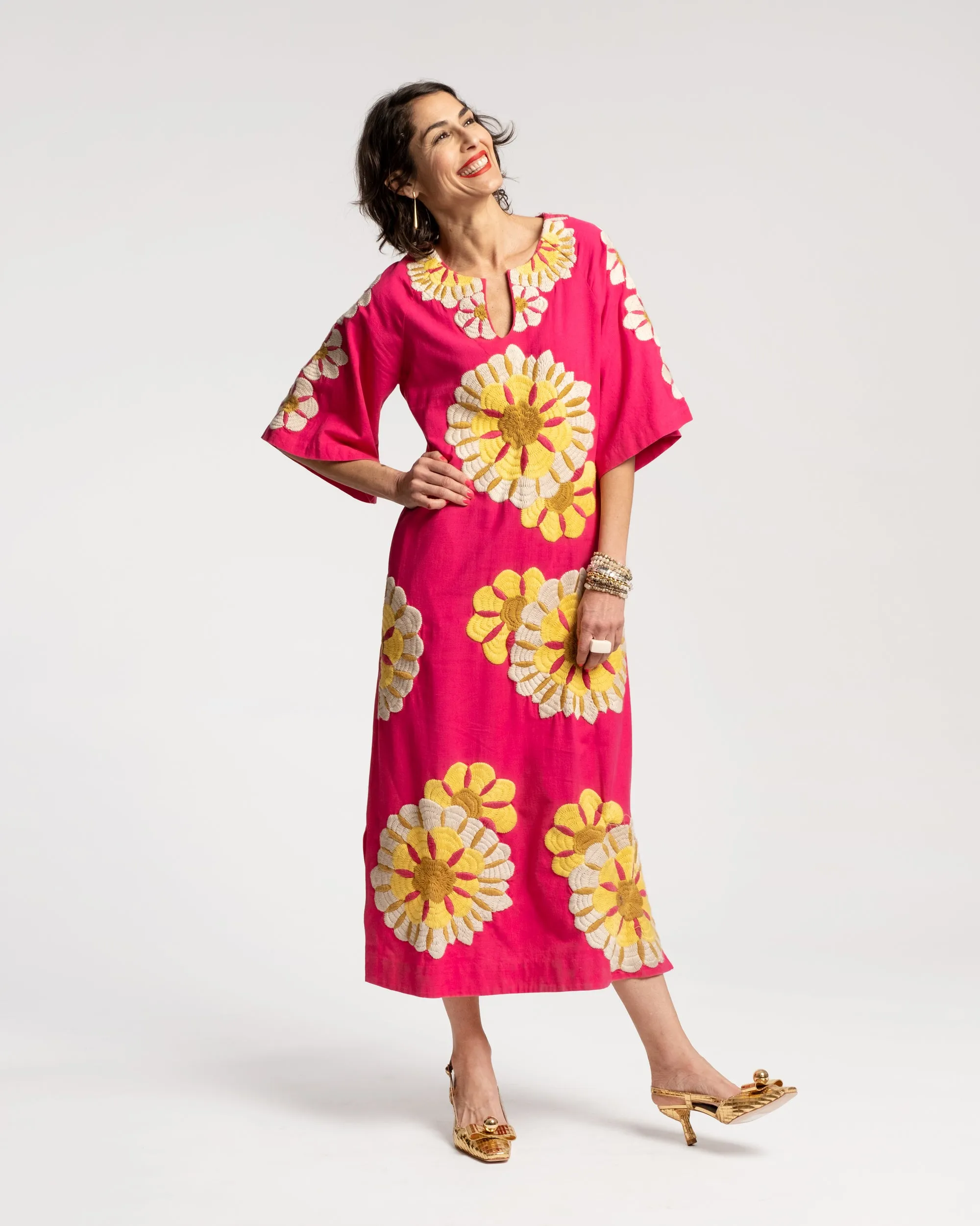 Delightful Caftan Sunrise Pink Multi