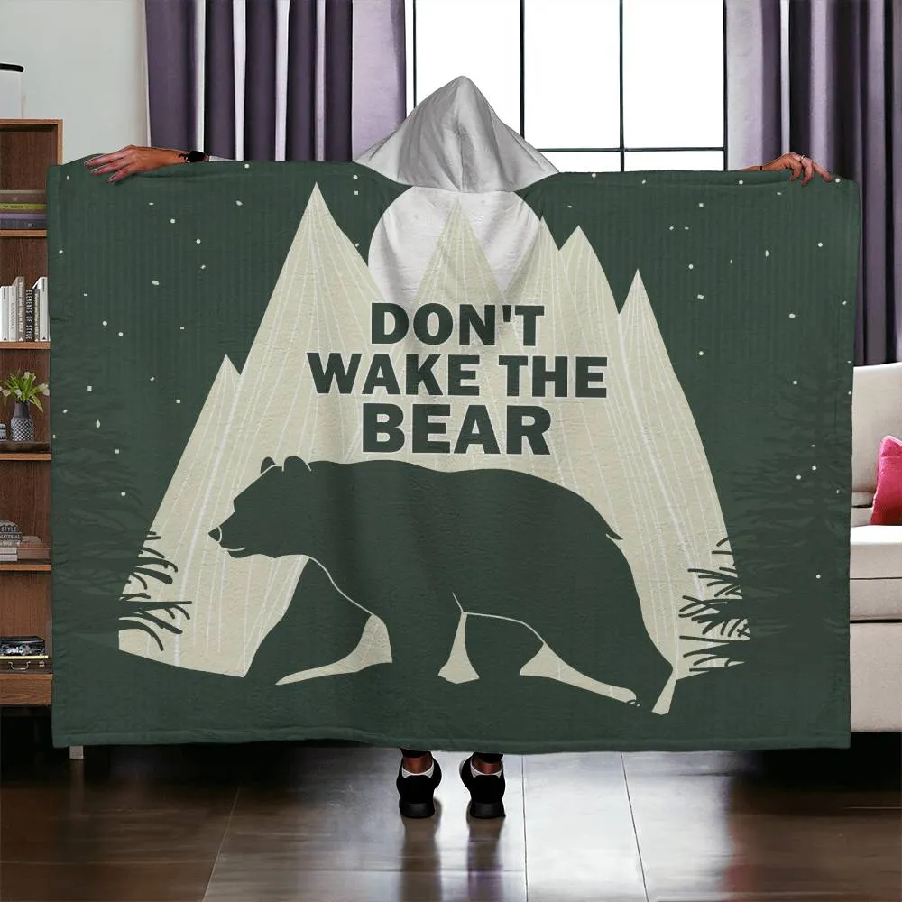 Dont Wake the Bear | Hooded Blanket