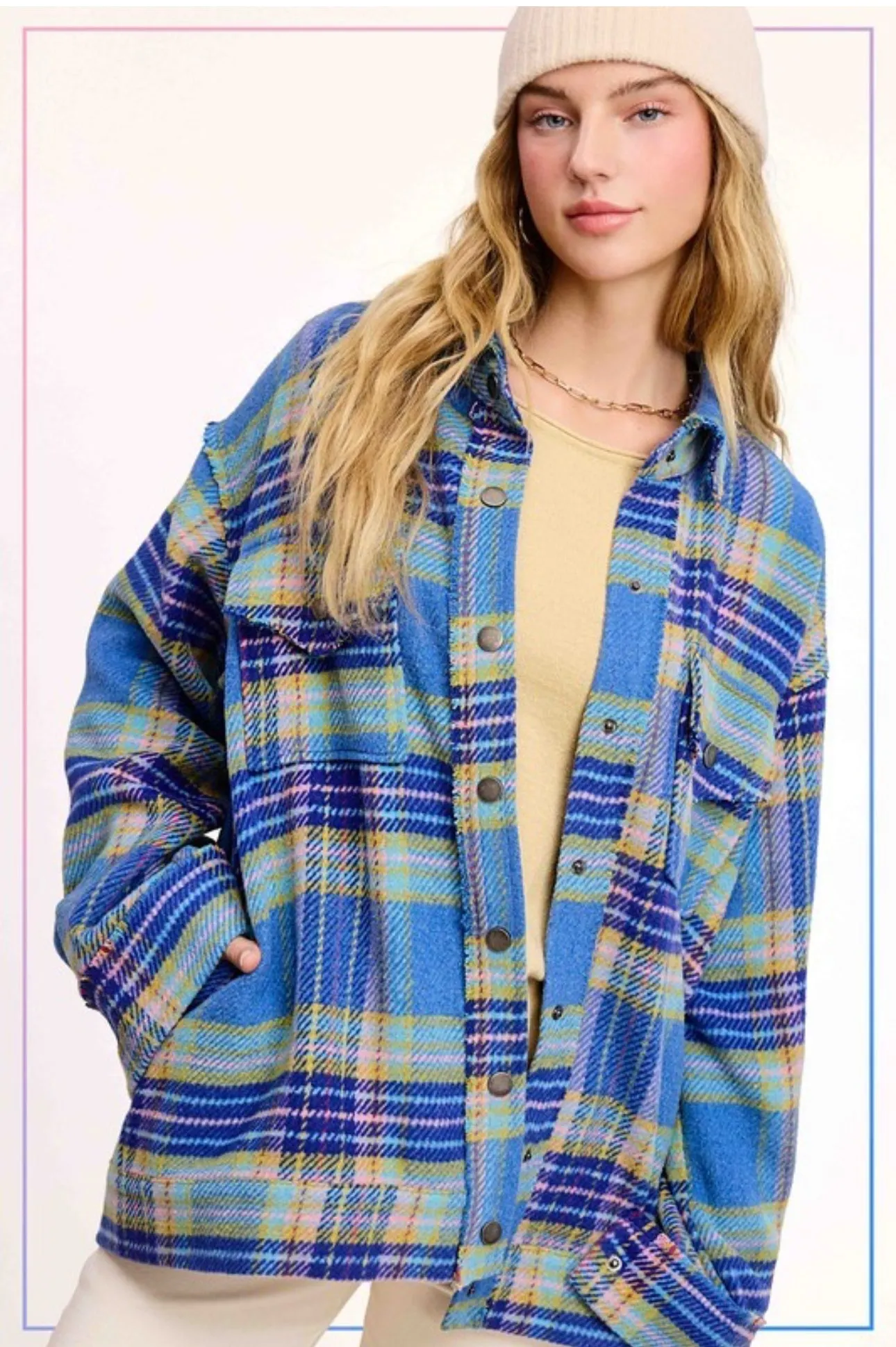 Edgy Plaid Shacket