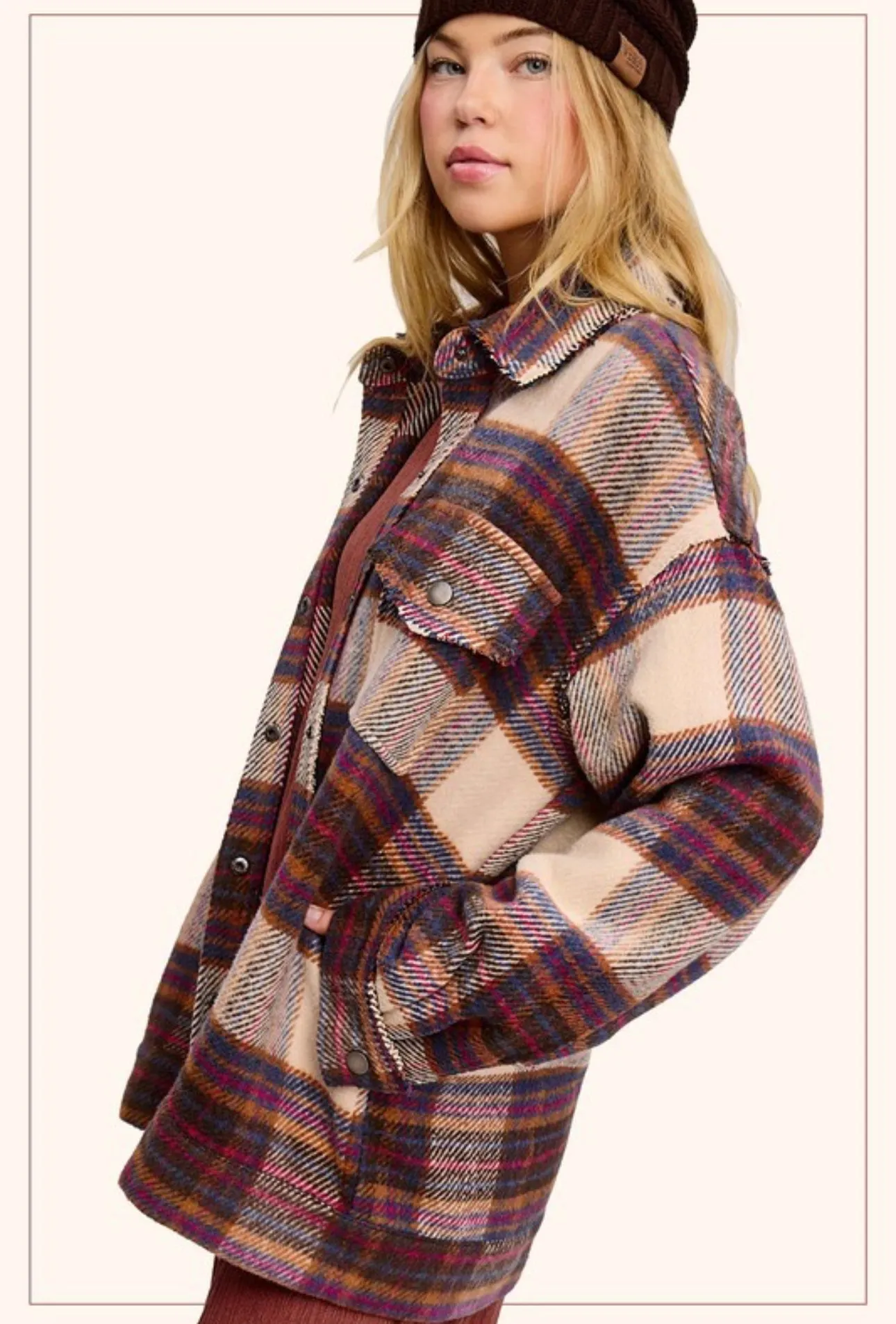 Edgy Plaid Shacket