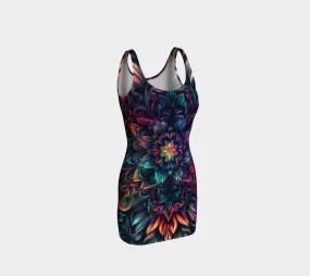 FLOWER BLOOM BODYCON DRESS  | ACIDMATH AI