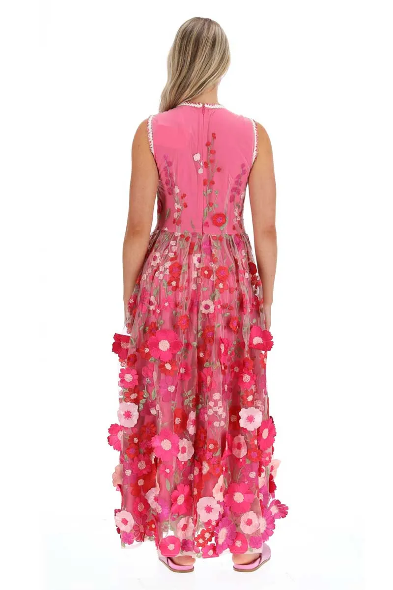 Garden Maxi Dress - Floral Lace