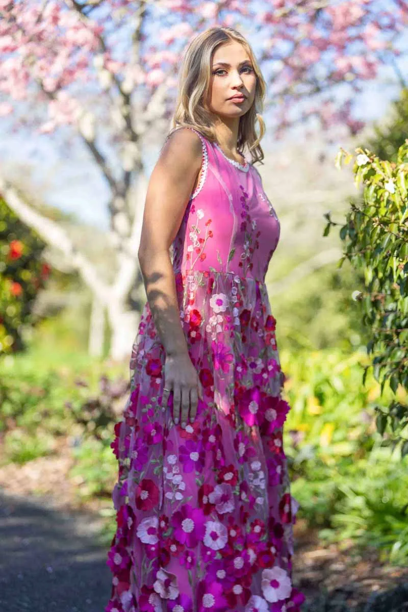 Garden Maxi Dress - Floral Lace