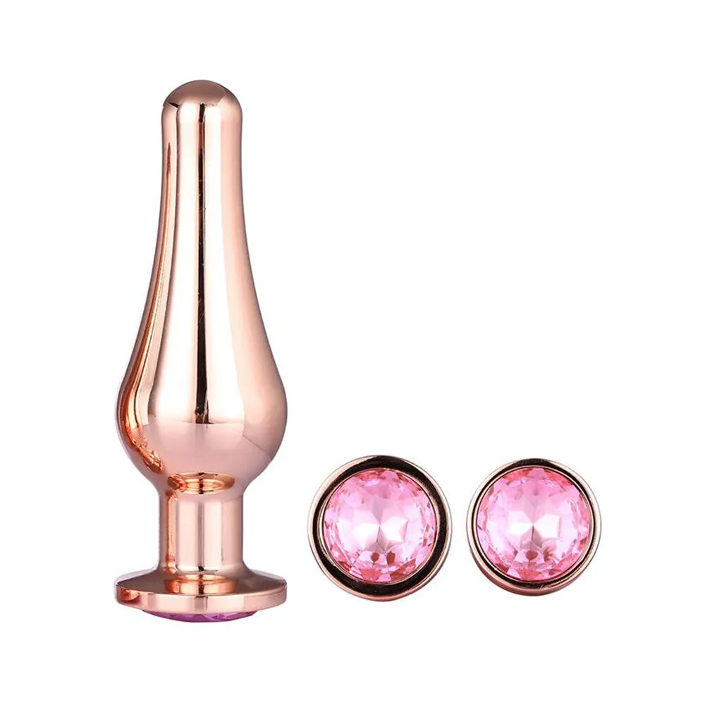 Gleaming Butt Plug Set Rose Gold