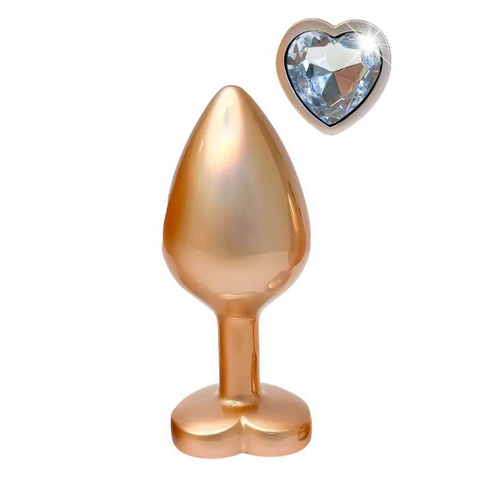 Gleaming Love Pearl Gold Butt Plug Medium