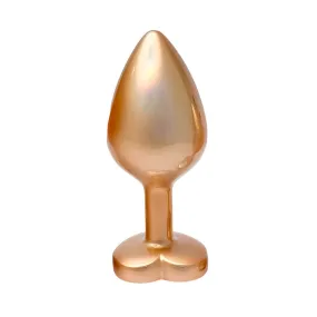 Gleaming Love Pearl Gold Butt Plug Medium