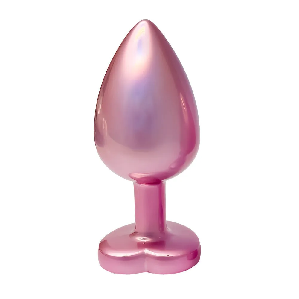 Gleaming Love Pearl Pink Butt Plug Large