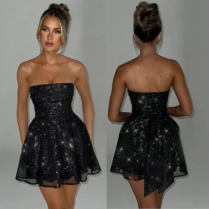 Glitter Sparkle Bodycon Mini Dress