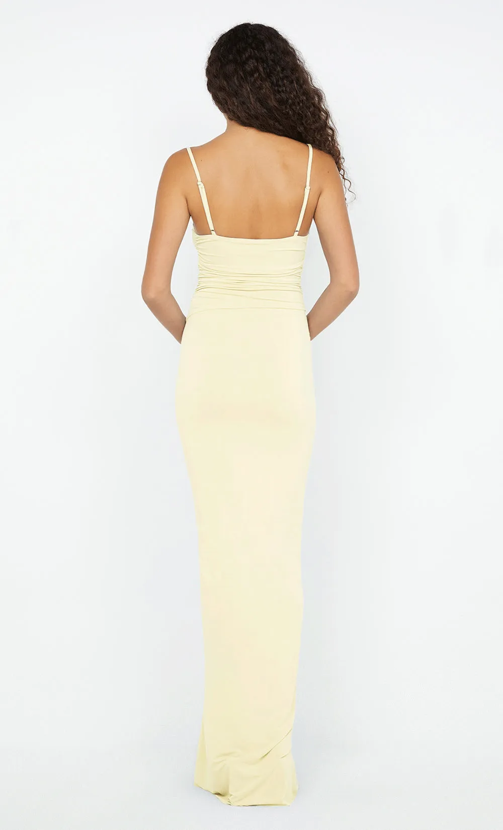 GRETA RUFFLE DRESS - BUTTER