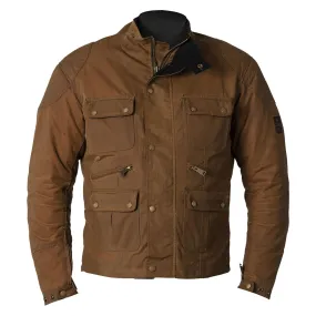 Helstons HUNT Waxed Cotton Motorcycle Jacket - Oak