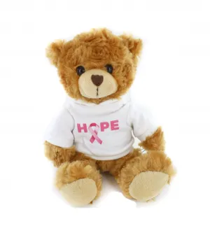 Hope Pink Ribbon Hoodie Bear 6"