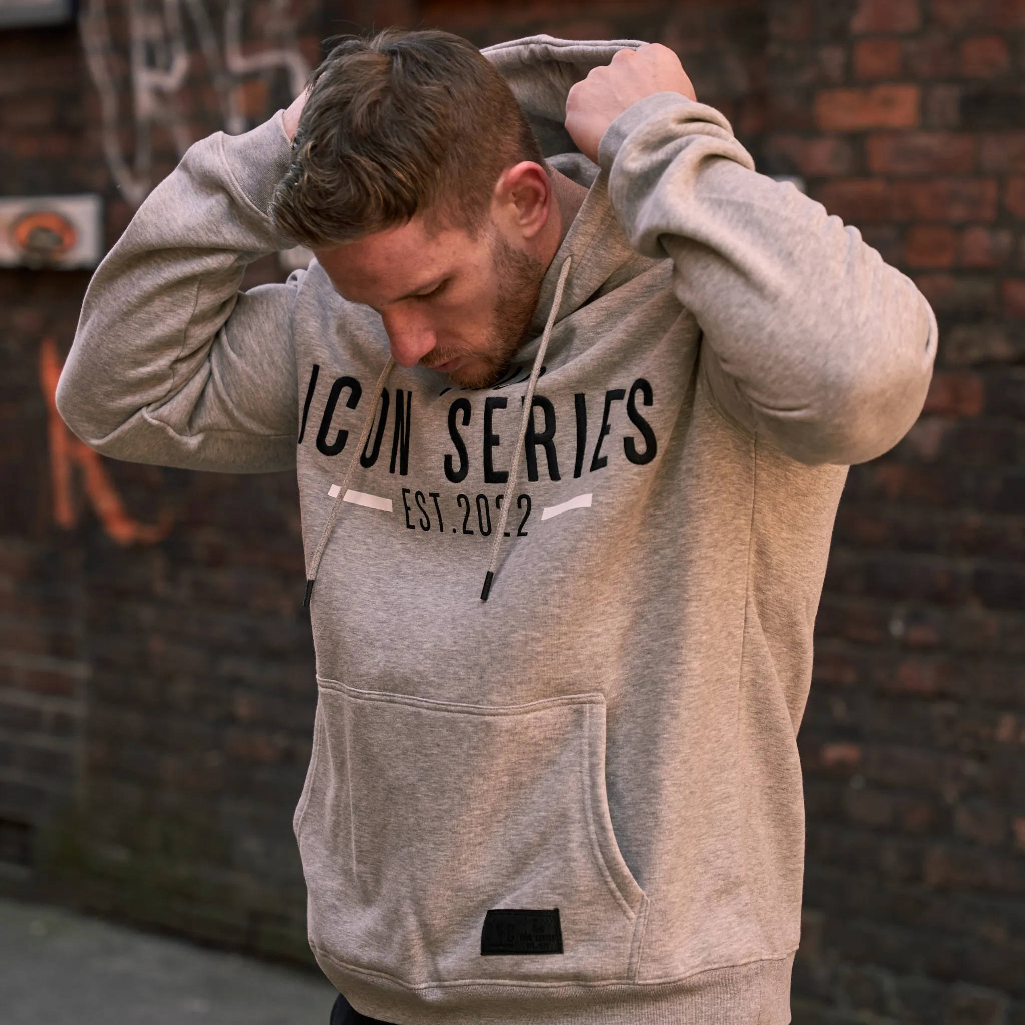 ICON Series Regular Fit Hoodie - Grey Marl