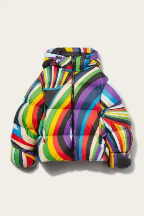 Iride-Print Padded Jacket