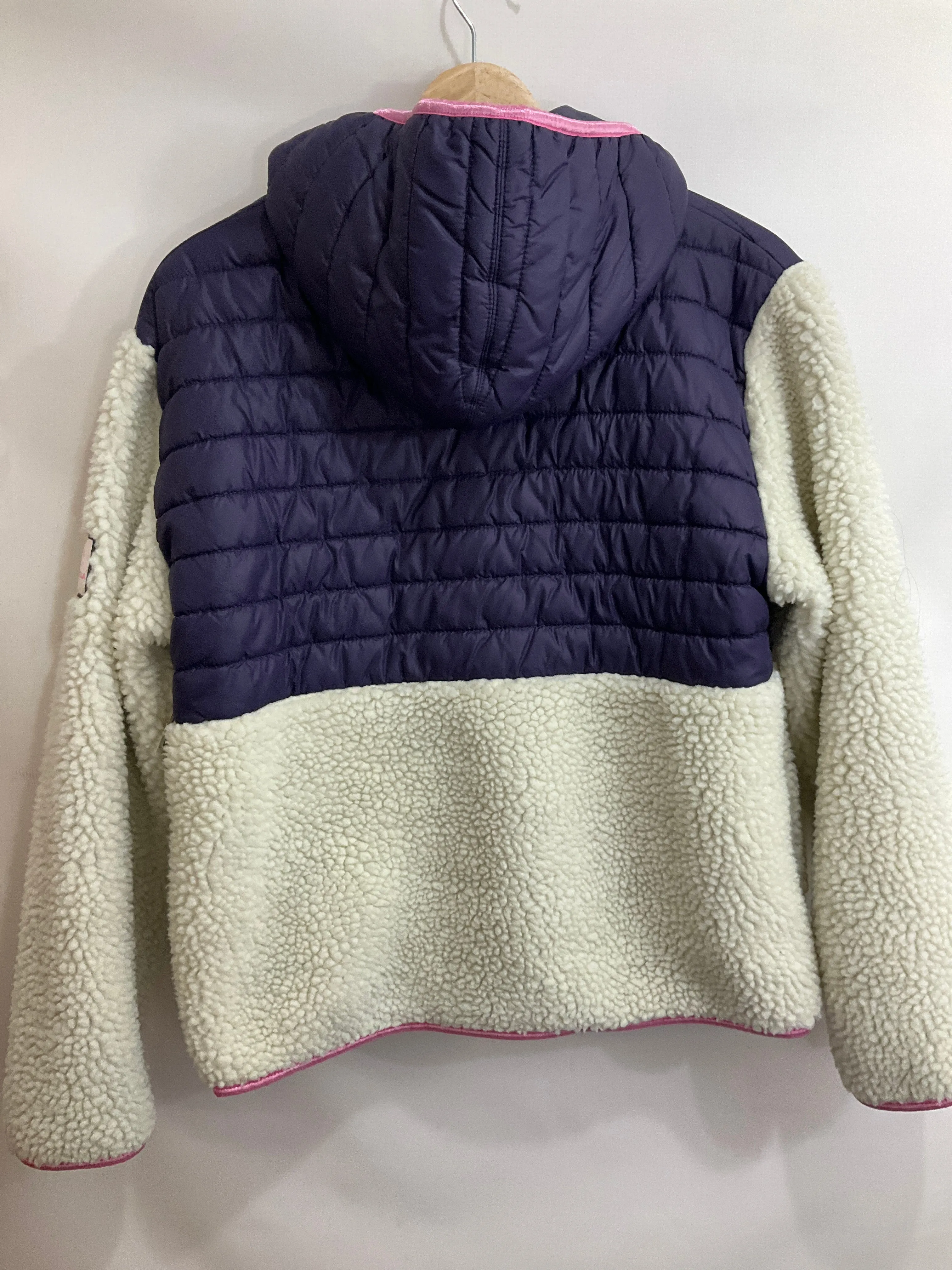 Jacket Puffer & Quilted By Ivory Ella In Purple & White, Size: S