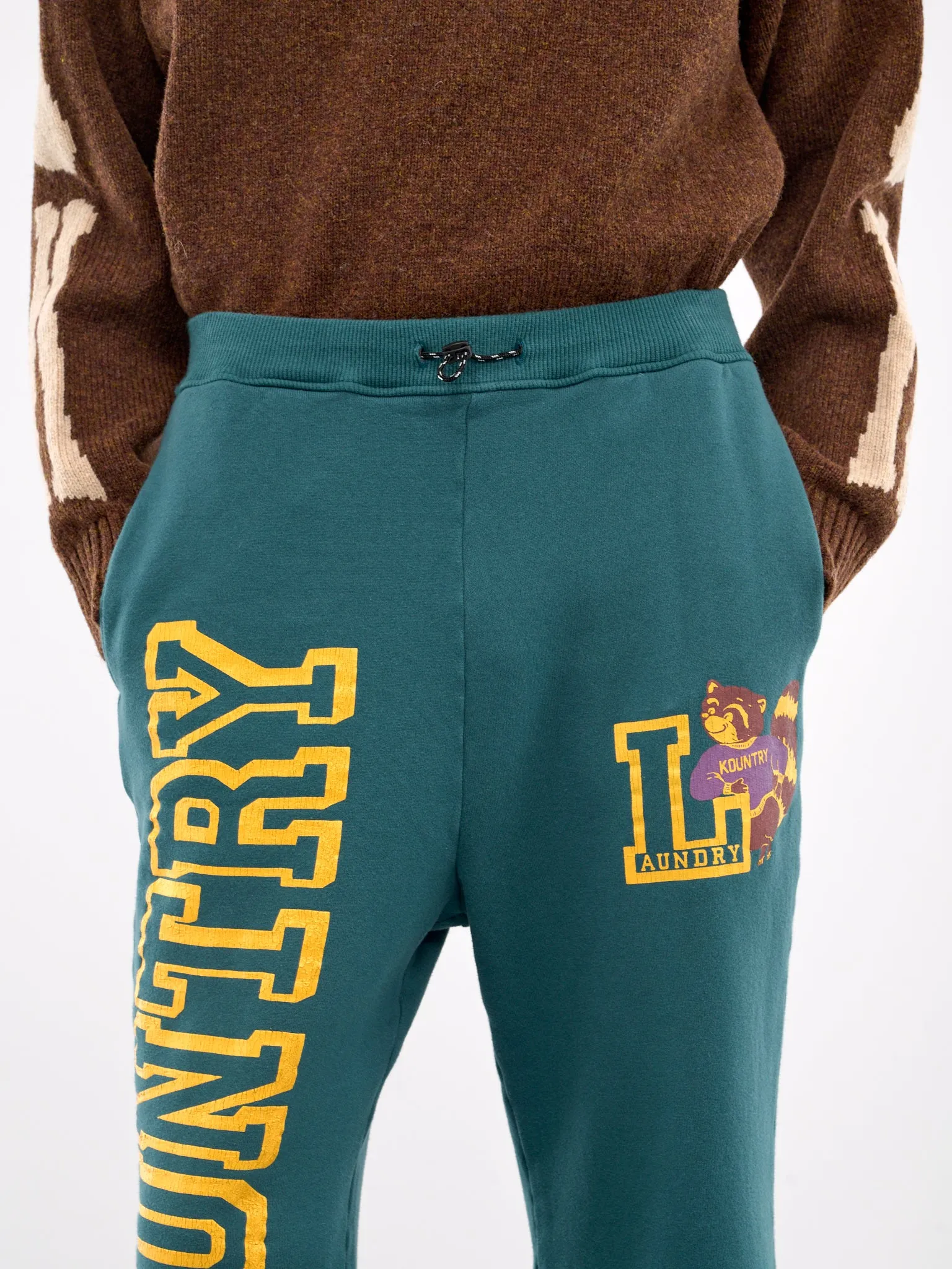 Kountry Flared Sweatpants (EK-1686LP-TURQUOISE)