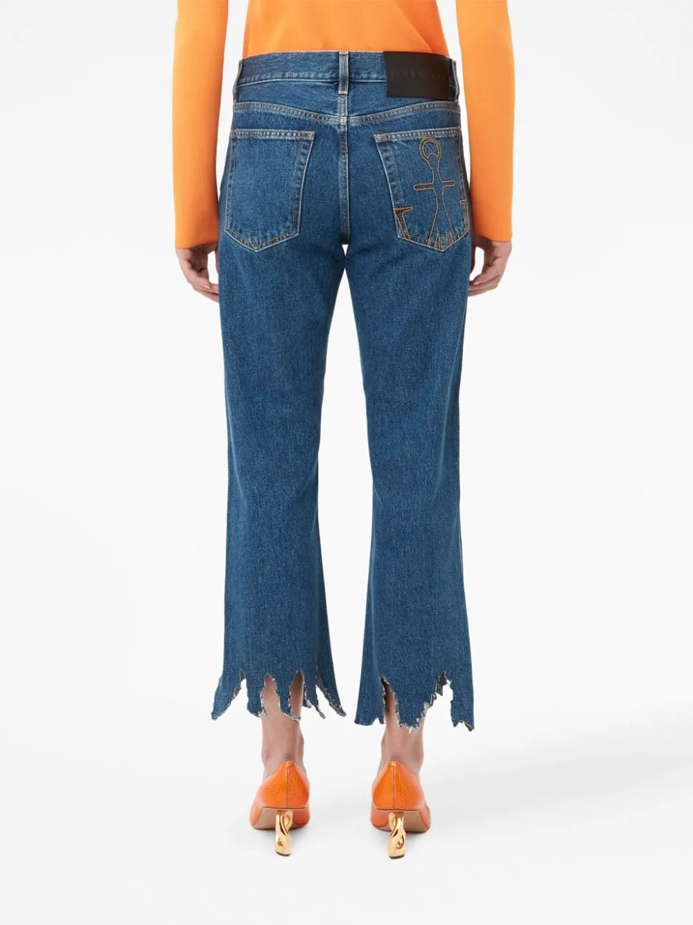 Lasercut Cropped Jeans