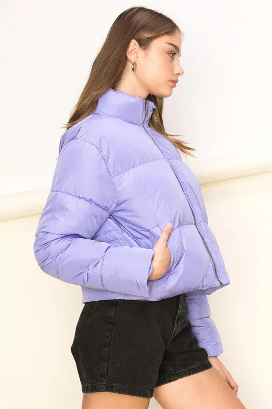 Light Purple Trend Taker Puffer Jacket